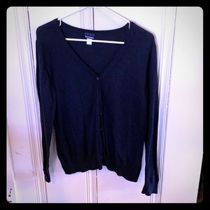 Navy Blue Cardigan Sweater